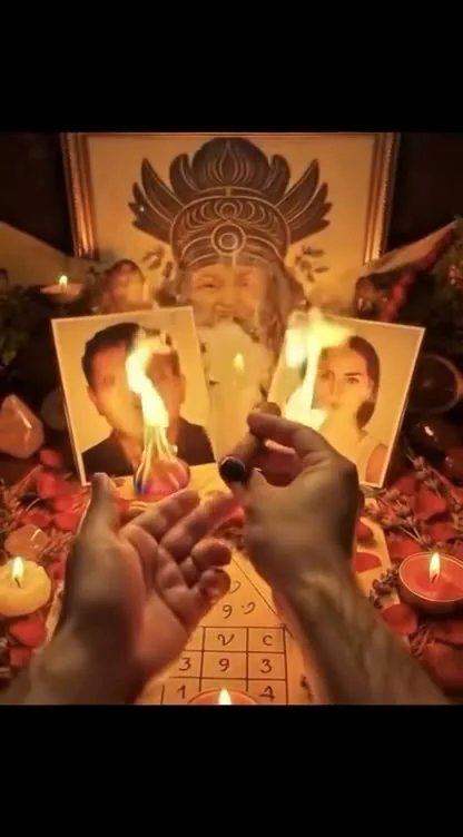 Ritual místico capturado desde video